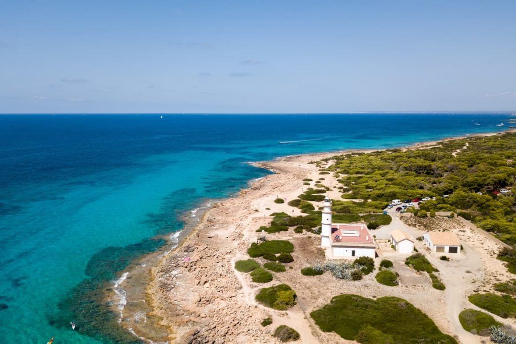 Aufnahme mit Drohne im Süden Mallorca