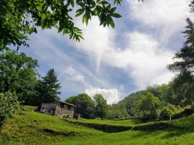 Auf Wanderung Lago di Como Italien