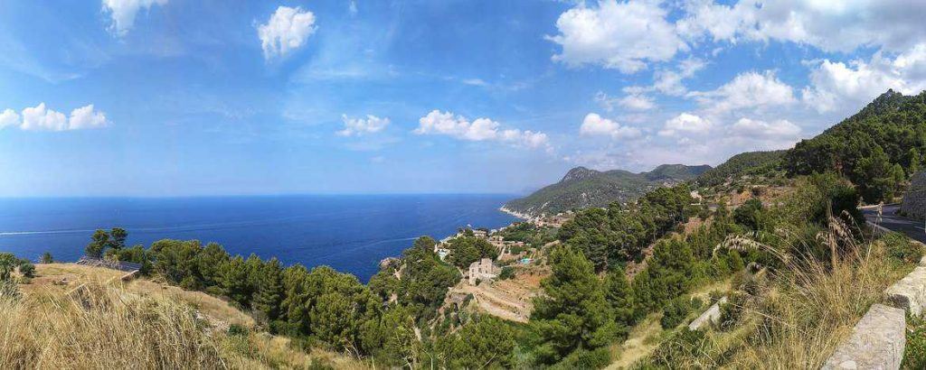 Panorama an Mallorcas Westküste