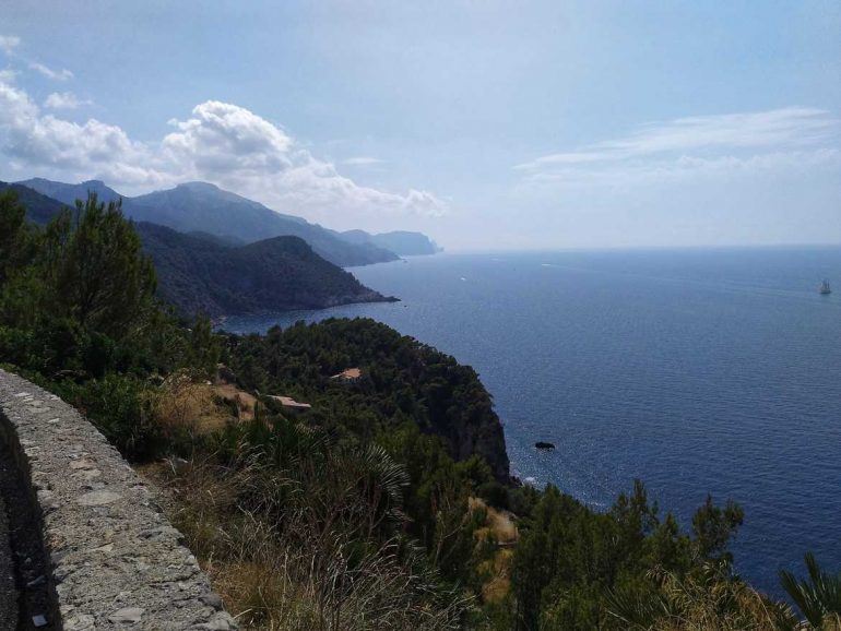 Aussicht an Mallorcas Westküste auf Mallorca