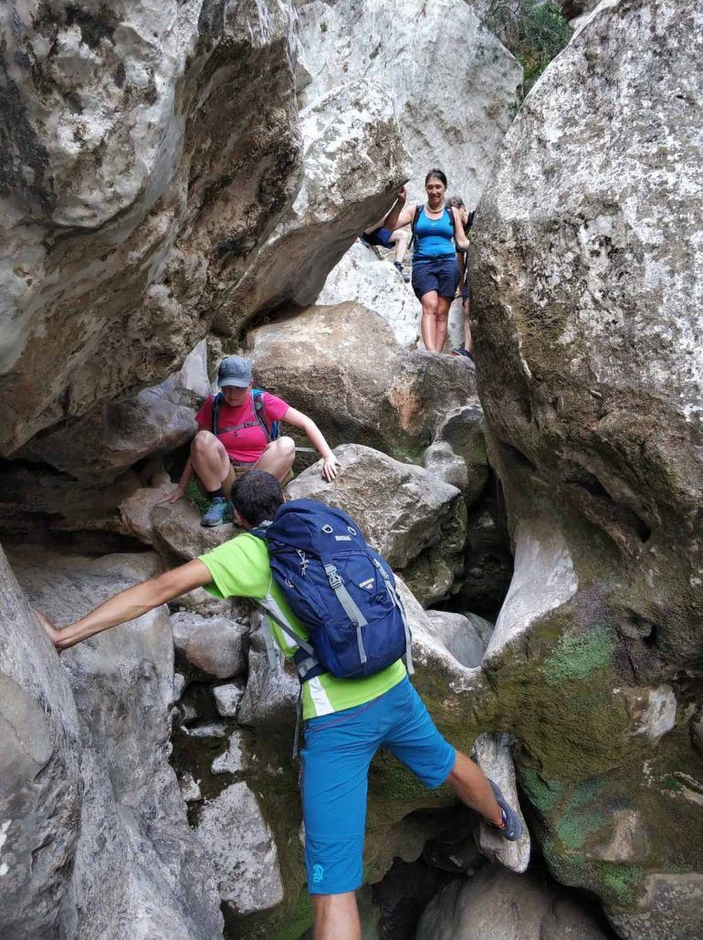 Trekking im Torrent de Parais auf Mallorca