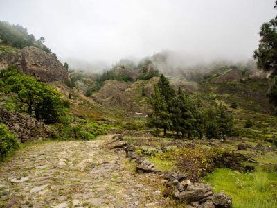 Aufstieg aus dem Cova Krater auf Santo Antao Kapverden