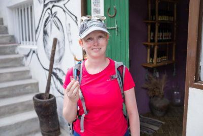 Sandra bei der Grogue Probe auf Santo Antao Kapverden