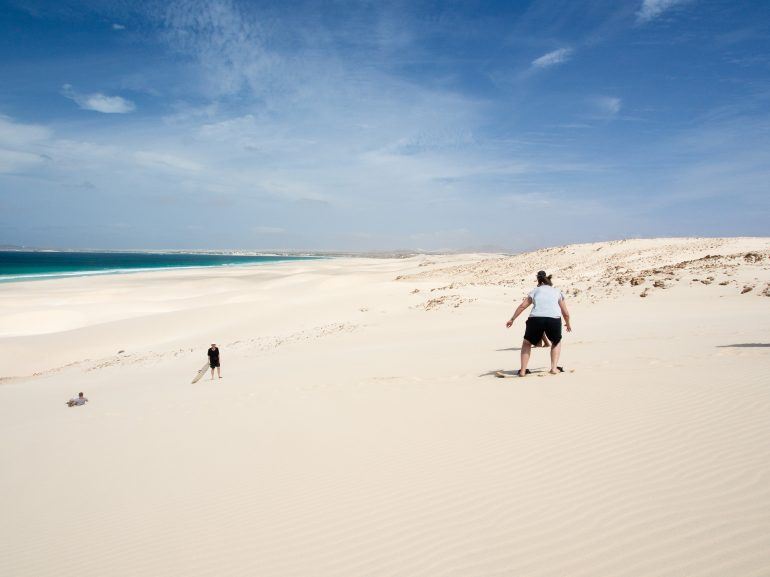 Sandboarden auf Boa Vista Kapverden