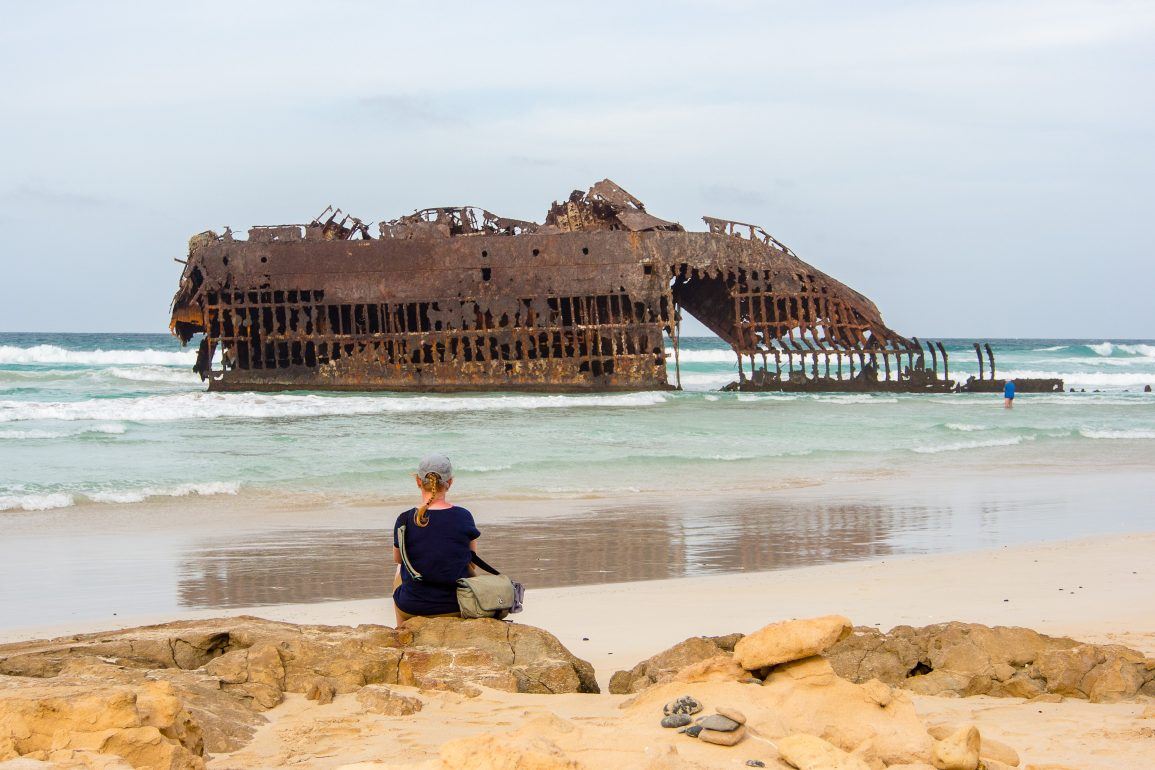 Wrack auf Boa Vista Kapverden