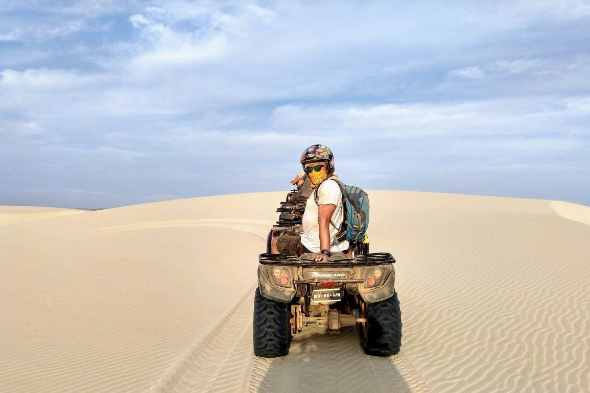 Stephan auf einem Quad auf Boa Vista Kapverden