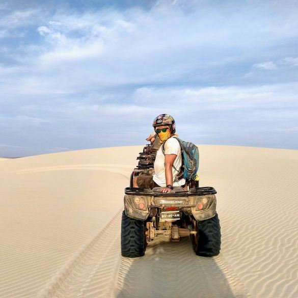 Stephan auf einem Quad auf Boa Vista Kapverden