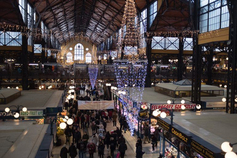 Große Markthalle in Budapest Ungarn