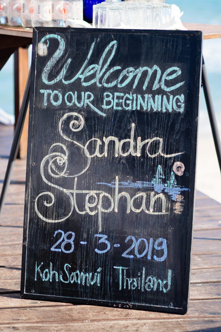 Welcome to our Wedding Schild