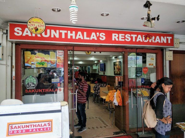 Sakunthala's Restaurant in Little India in Singapur