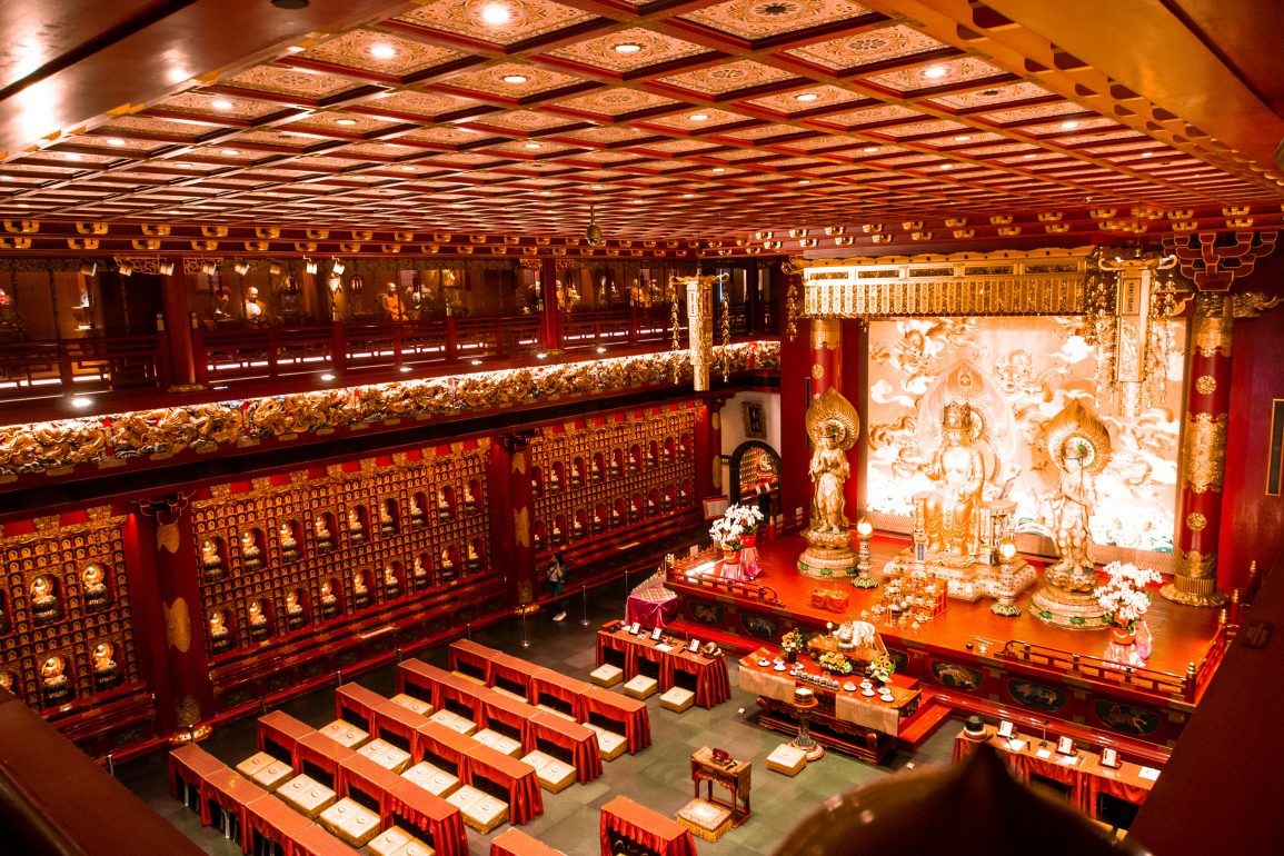 Buddha Tooth Relic Tempel Chinatown Singapur