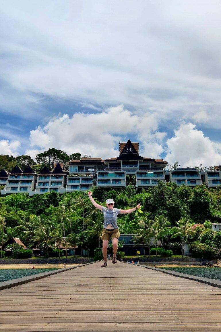 Holzsteg Intercontinental Hotel auf Koh Samui