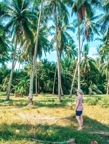 Sandra auf Koh Samui im Palmenwald