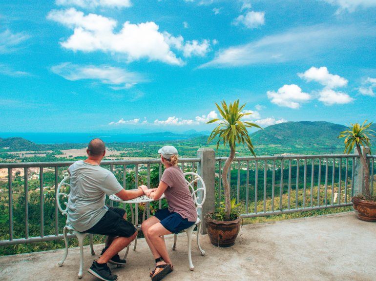 View Point in den Bergen von Koh Samui