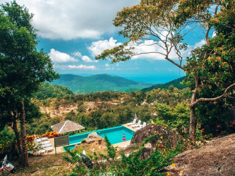 View Point in den Bergen von Koh Samui