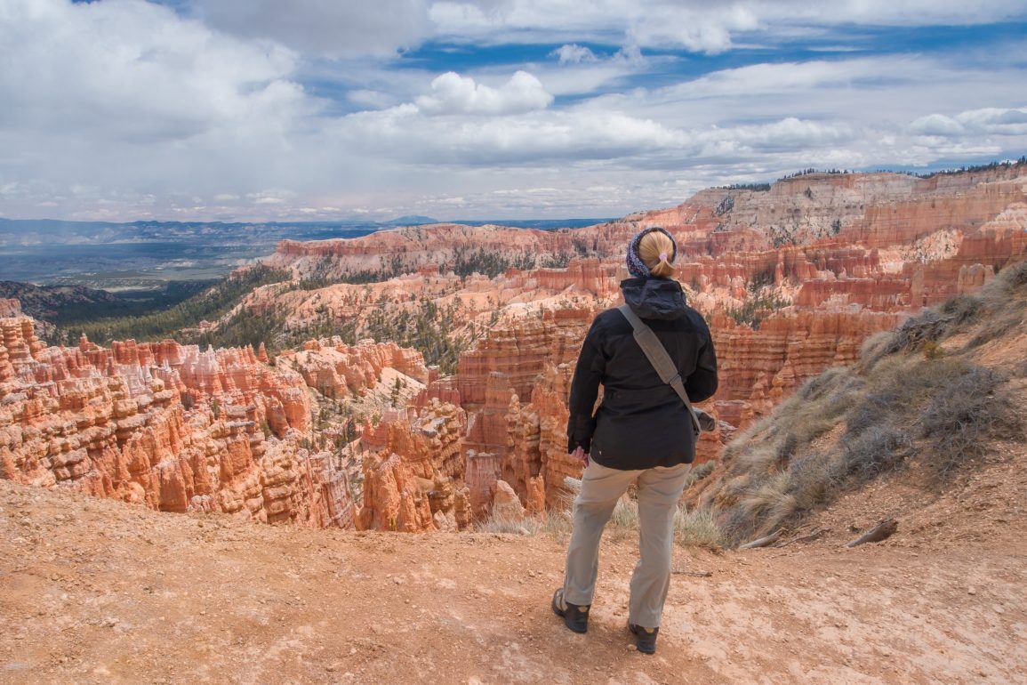 Sandra im Bryce Canyon in den USA