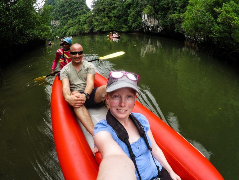 Kanufahrt in Thailand