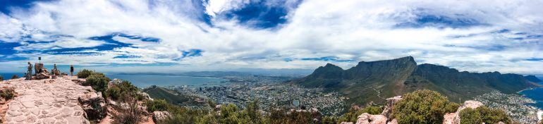 Panorama vom Lions Head Kapstadt Südafrika