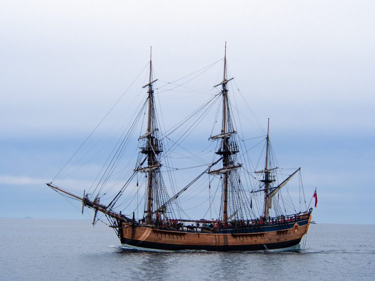 Segelschiff James Cook Bay of Islands Neuseeland