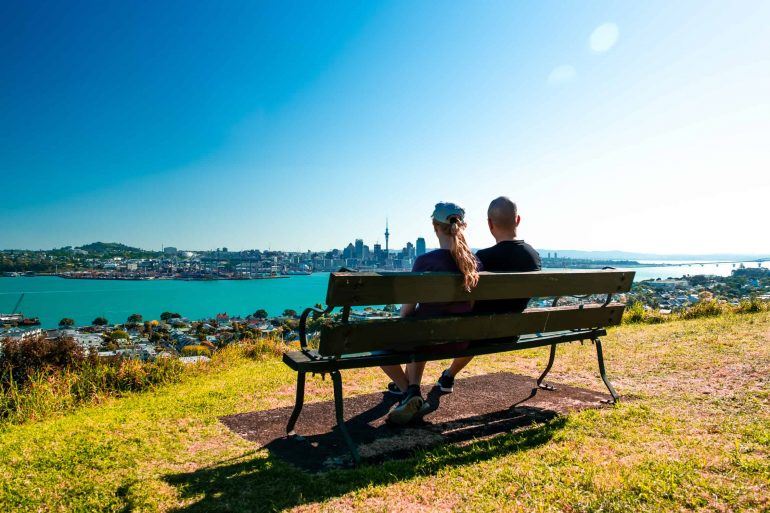 Mount Victoria Blick auf Auckland Neuseeland