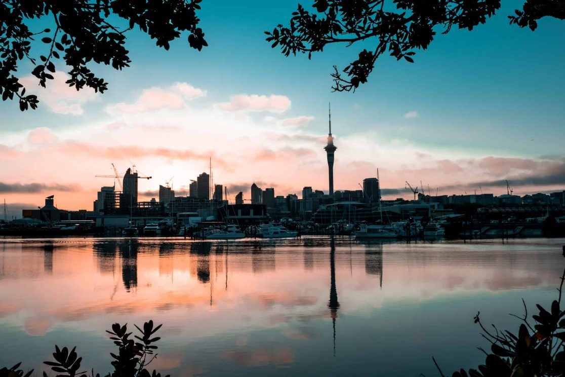 Sonnenaufgang Auckland