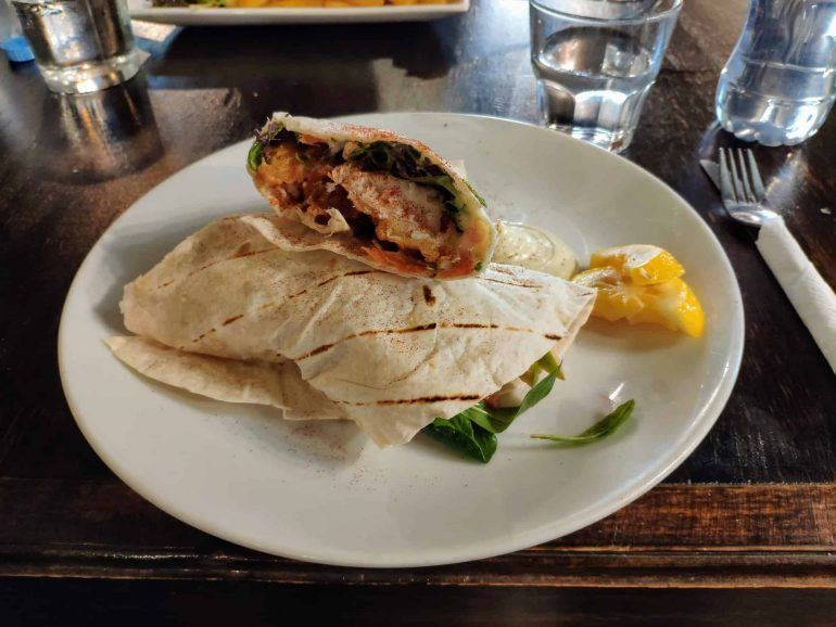 Fish Wrap bei Elliott Stables in Auckland Neuseeland