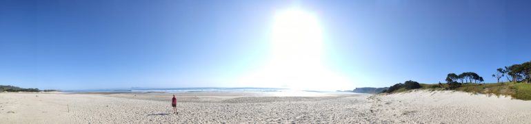 Panorama Pakiri Beach Neuseeland