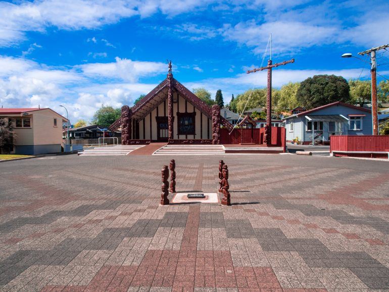 Te Papaiouru Marae Rotorua Neuseeland