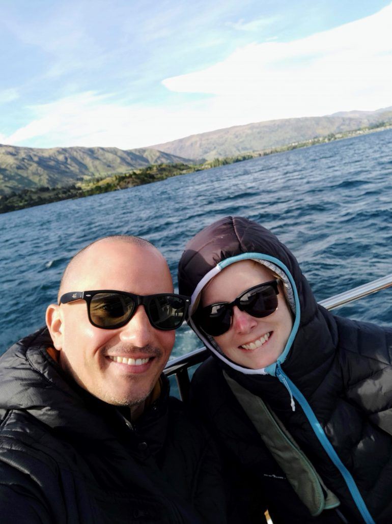 Sandra und Stephan Bootstour Lake Wanaka