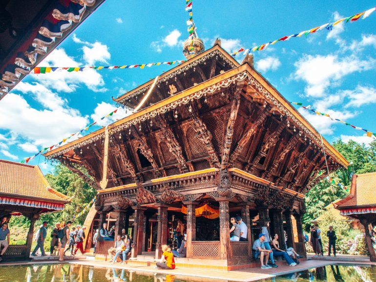 Nepal Himalaya Tempel Bayerischer Wald Deutschland