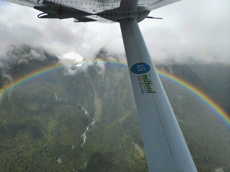 Flug nach Milford Sound Neuseeland