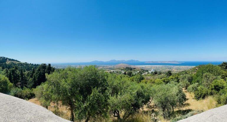 Ausblick Dorf Zia auf Kos