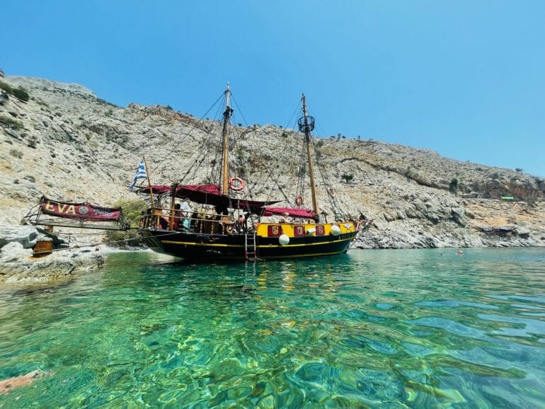 Boot Eva auf der Insel Kos