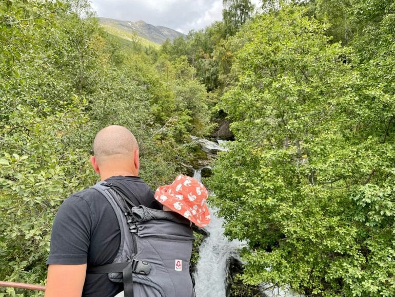 Wanderung Geiranger Fjord Norwegen