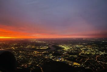 Sonnenaufgang Düsseldorf Flughafen