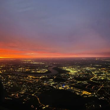 Sonnenaufgang Düsseldorf Flughafen