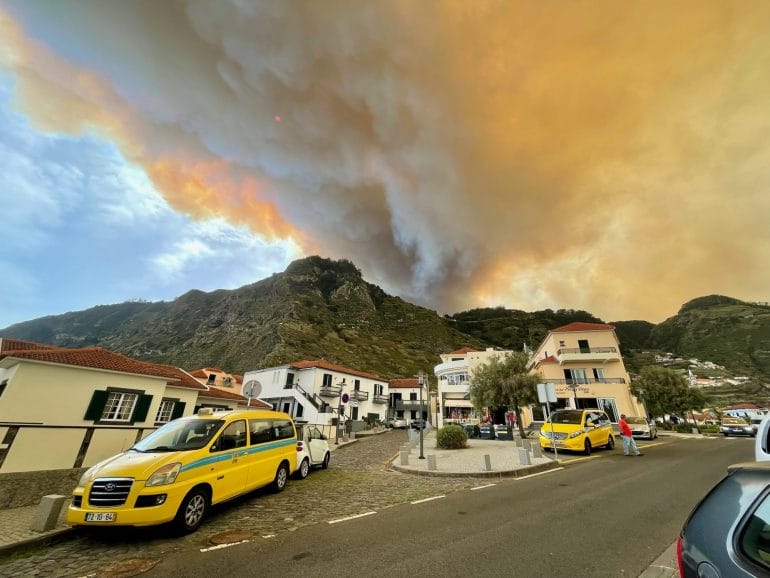 Feuer auf Madeira