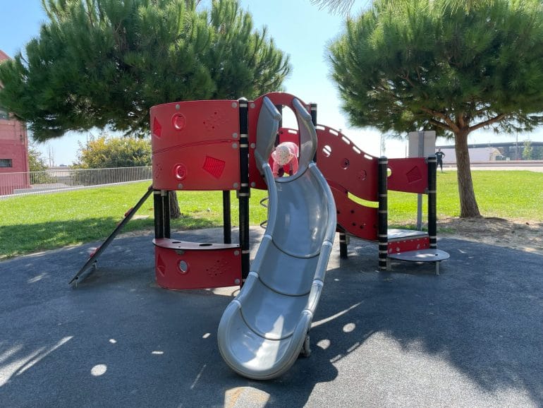 Spielplatz am Hafen von Lissabon